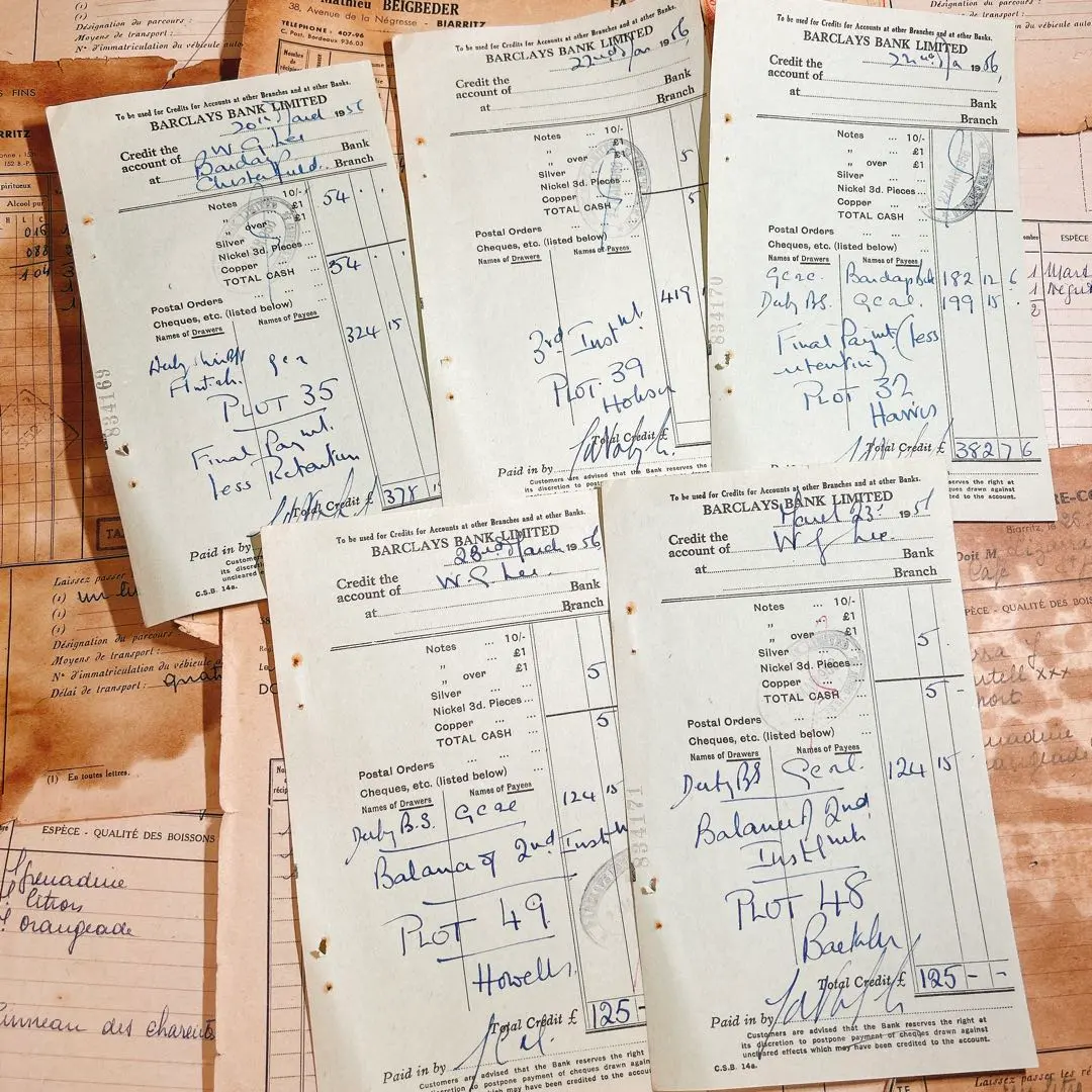 古董 復古 英國 巴克萊銀行 5張一套 E2372 的縮圖