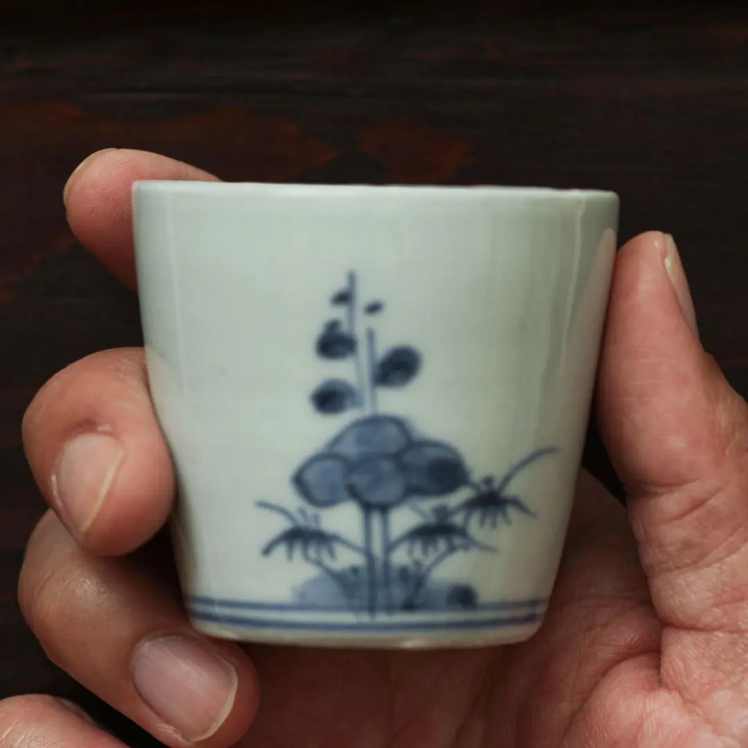 Thumbnail of Imari, Ko-Imari, Edo period, small, soba choko (noodle cup), sake cup, sometsuke (blue and white)