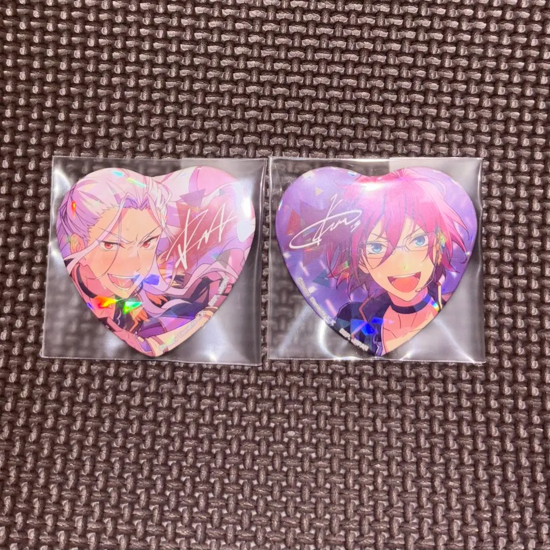 Thumbnail of Ensemble Stars! Nagisa Ran, Ibara Saegusa Torupaka Heart缶 Badge