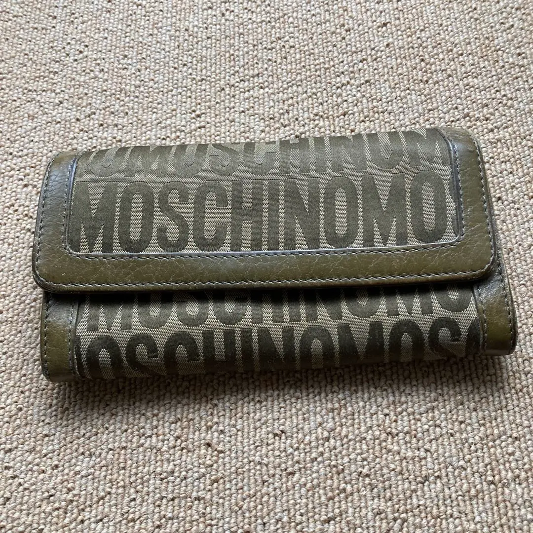 MOSCHINO モスキーノ 二つ折り 財布 レザー ハート柄 ブラック
