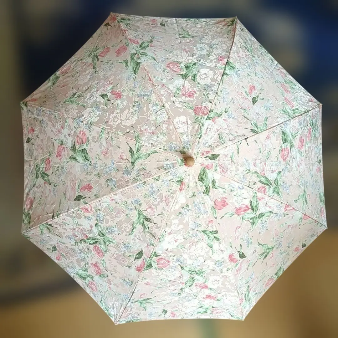 Thumbnail of Floral folding umbrella (pink/blue)