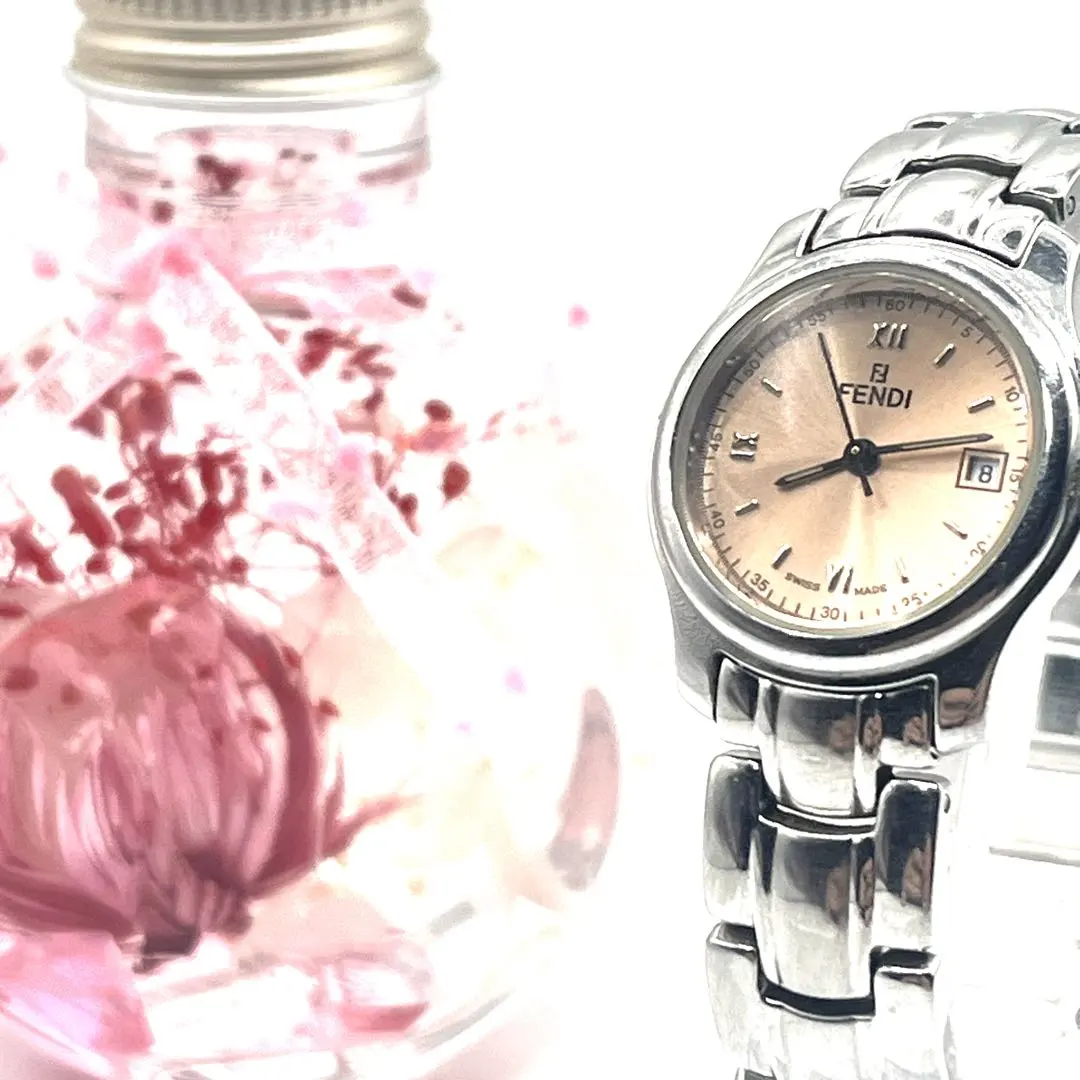 ☆極美品 210L FENDI フェンディ 時計 オロロジ ラウンド ピンク 210L】FENDI フェンディ 時計 'オロロジ ラウンド' ☆極美品☆ 【楽天