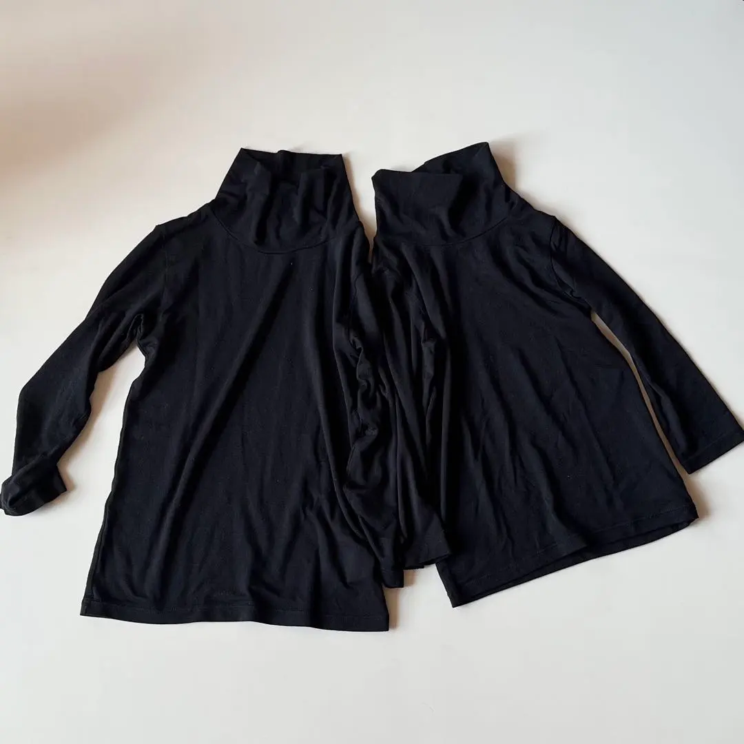 HEATTECH 黑色 高領 90&100套裝 的縮圖