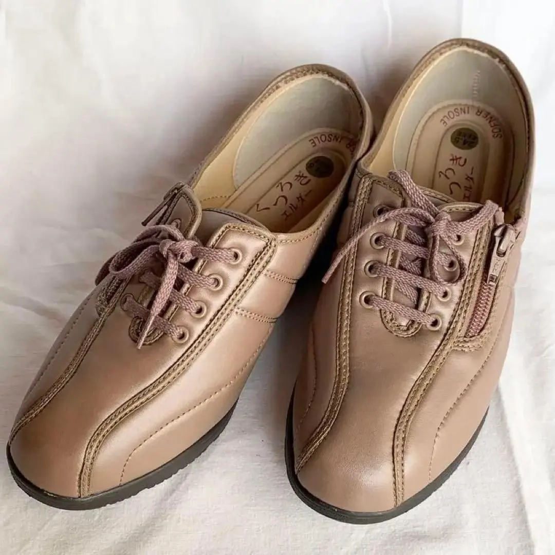 Thumbnail of Relax Elder Care Walking Shoes Pink Side Zip 24.5