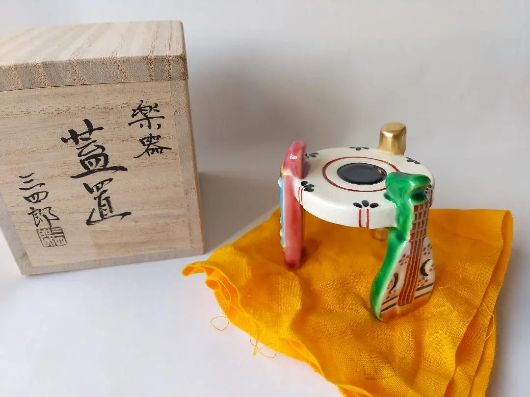 hiroi12今岡三四郎 作 楽器蓋置 京焼 共箱 共布 栞蓋置茶道具新品 2025年最新】今岡三四郎の人気アイテム - メルカリ