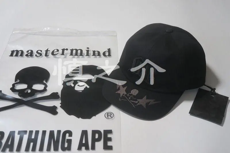A BATHING APE✕mastermindコラボ ブラックレザー風キャップ 2025年最新】mastermind A BATHING APE キャップの人気アイテム