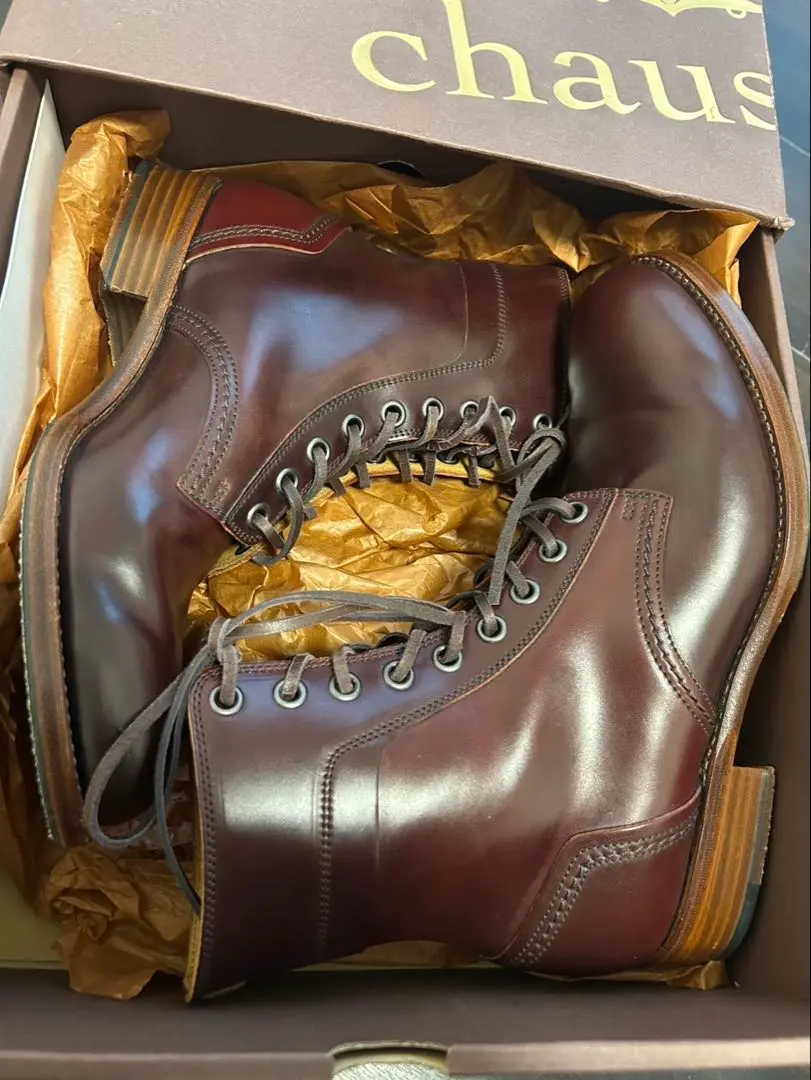 k*u様 chausser ショセ ナチュラルコードバン 25.0 ストレートチ chausser(ショセ)のナチュラルコードバン靴がオススメな4つの
