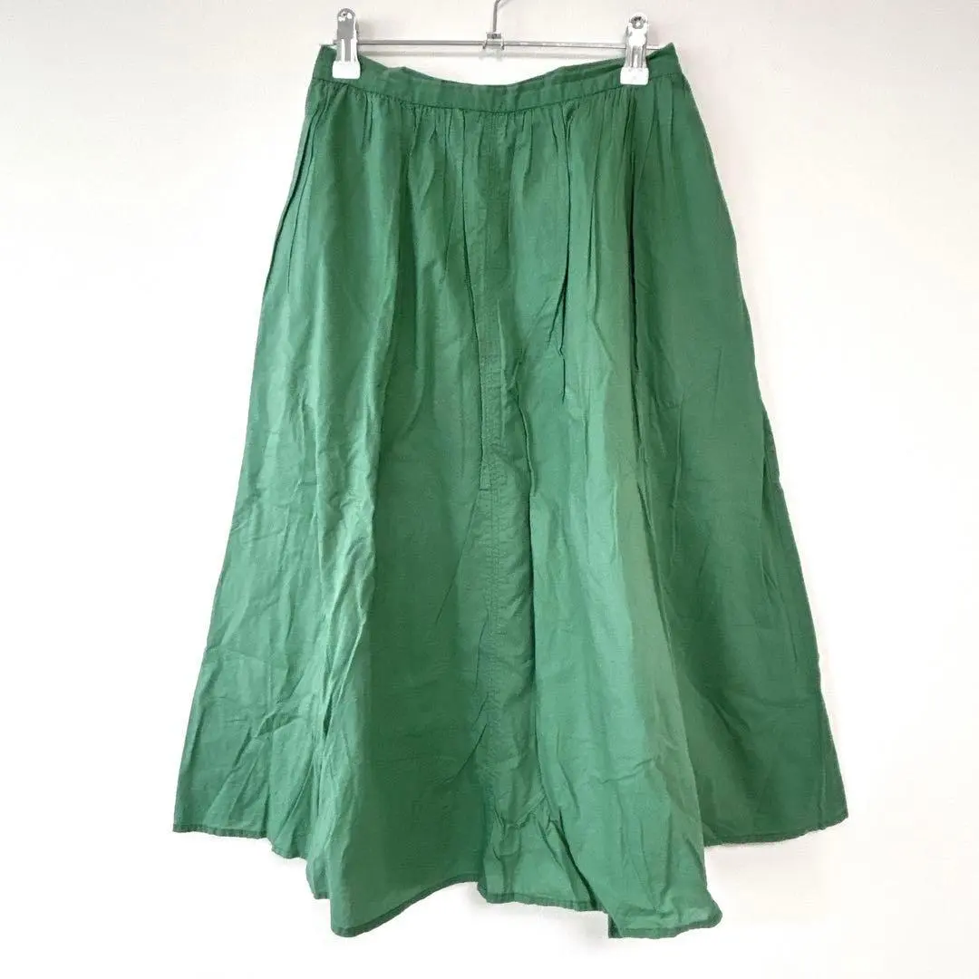 Thumbnail of LBC [L] Flare Skirt Green Spring Color Pockets Elastic Waist Accent Color