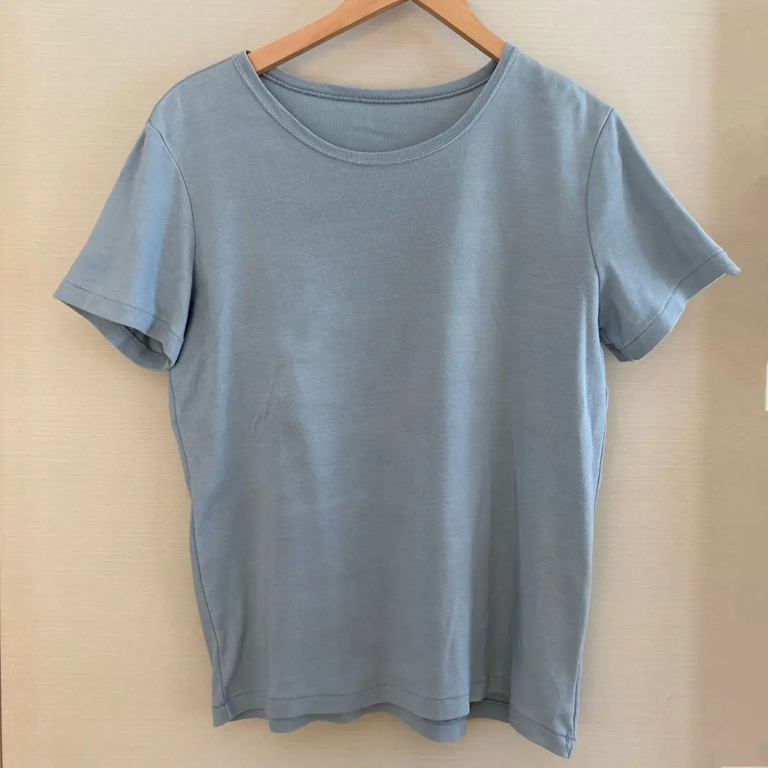 Thumbnail of Azabu Provador Light Blue Crew Neck Short Sleeve T-shirt