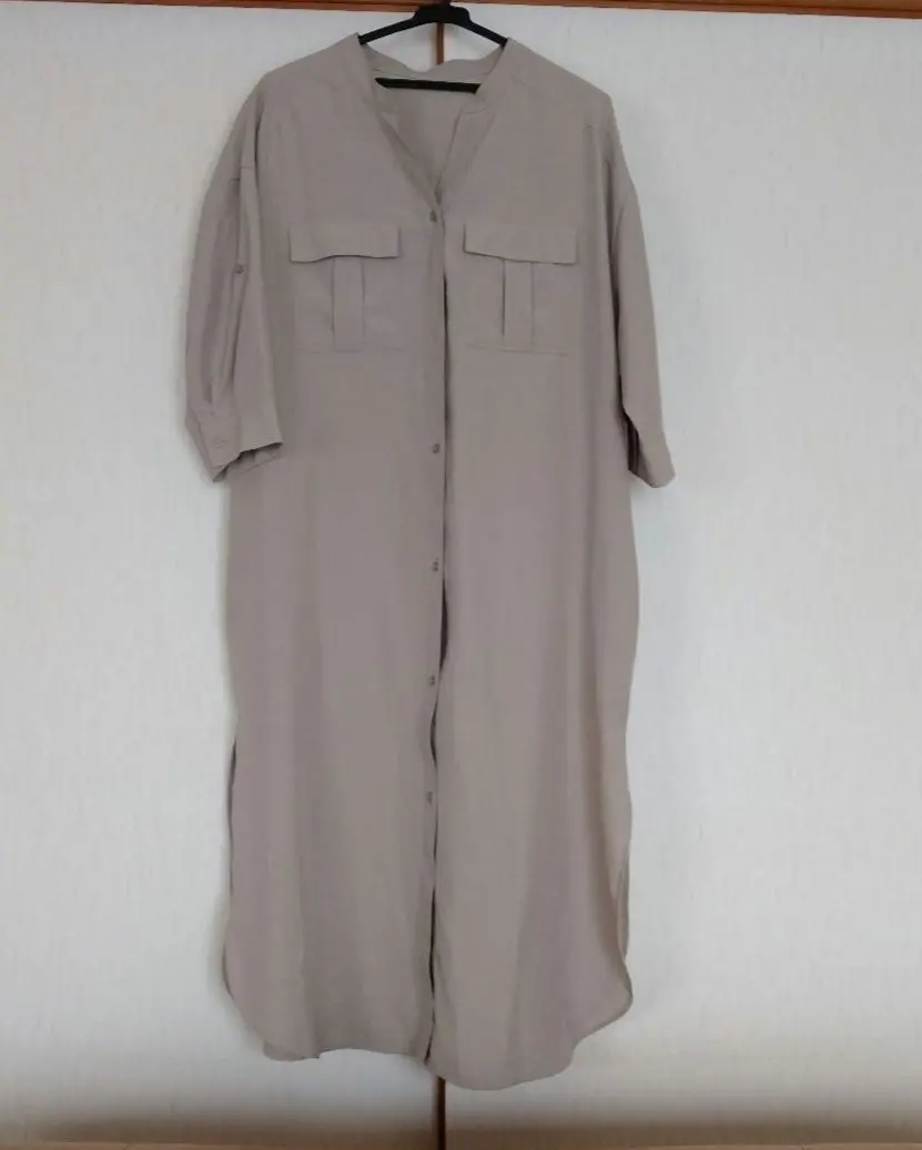 長版襯衫洋裝 的縮圖