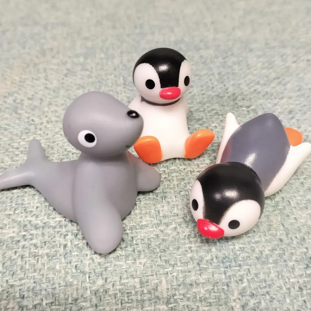 企鵝家族 Pingu 企鵝 賓果 羅比 軟膠公仔 模型 的縮圖