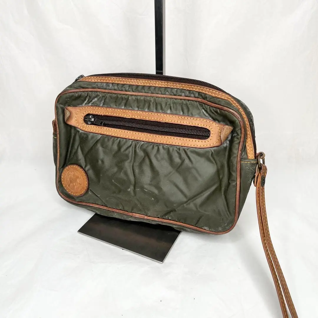 Thumbnail of HUNTING WORLD Clutch Bag Nylon Genuine Leather