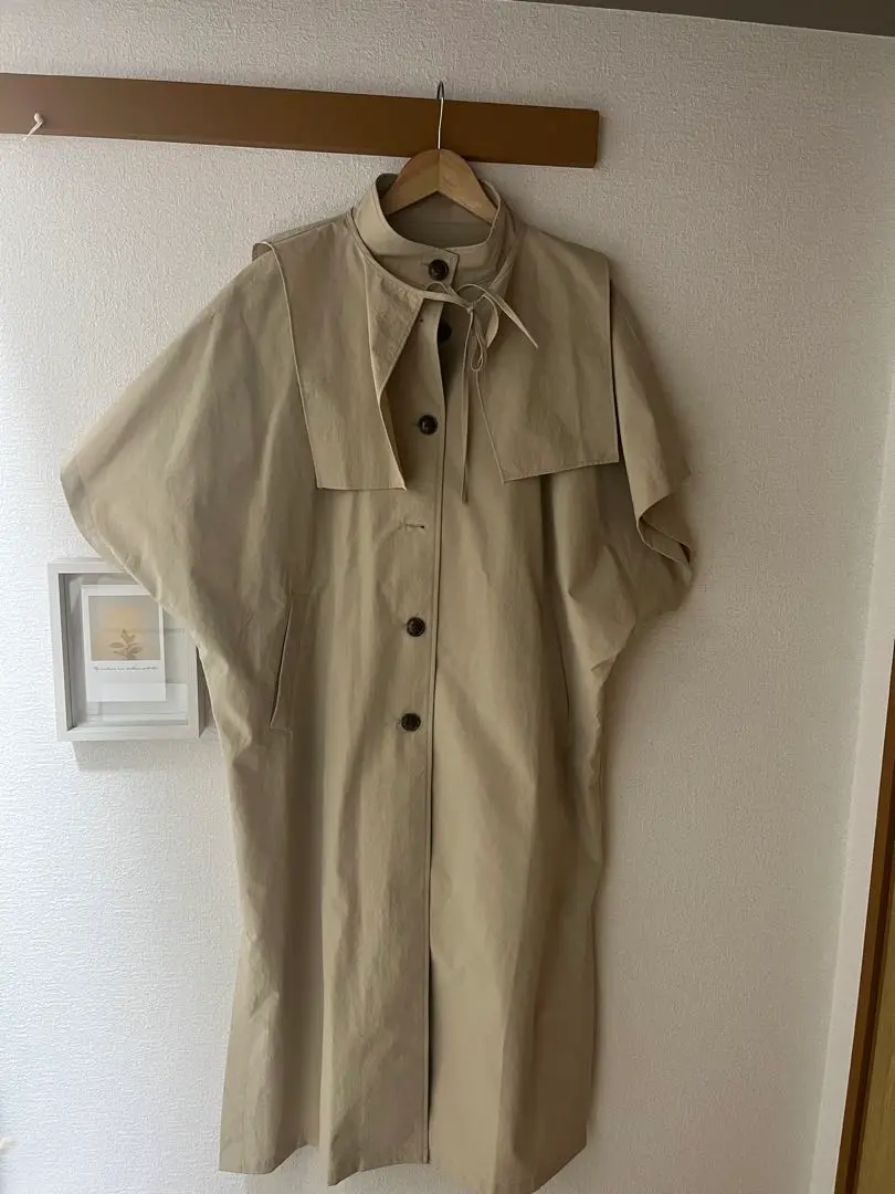 【専用】【yourmle】ブラウン ロングコート ウール混紡 OMNES】撥水加工ステッチレス2Wayロングコート【7122-7136】