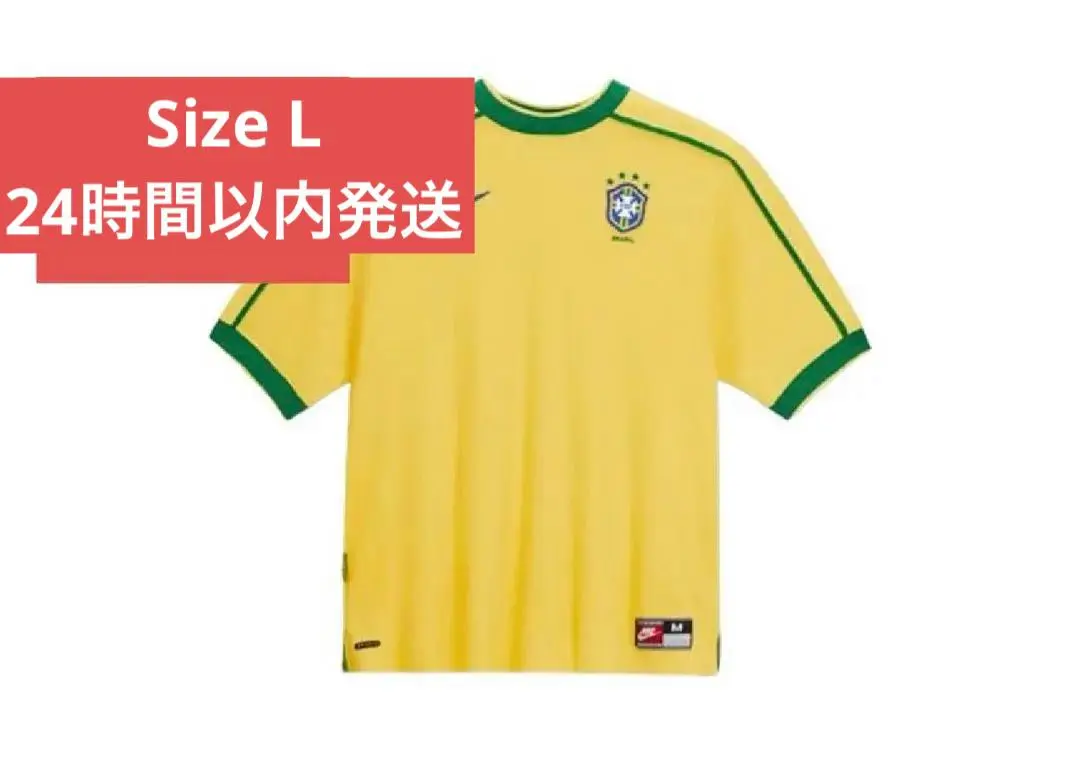 【XL】Nike 1998ブラジル代表 リイシューユニフォーム ロナウド XL】Nike 1998ブラジル代表 リイシューユニフォーム ロナウド