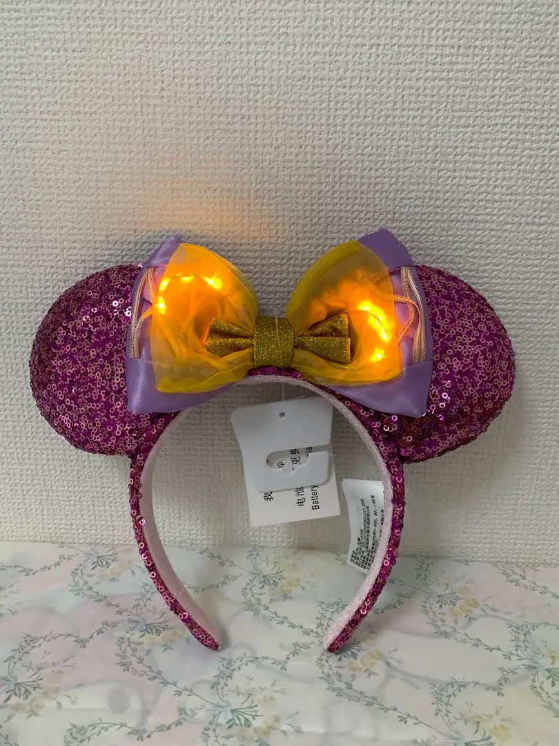 上海ディズニーランド　ラプンツェル　カチューシャ　プリンセス　ディズニー　ピンク 再入荷 海外ディズニー ラプンツェル カチューシャ 上海 香港