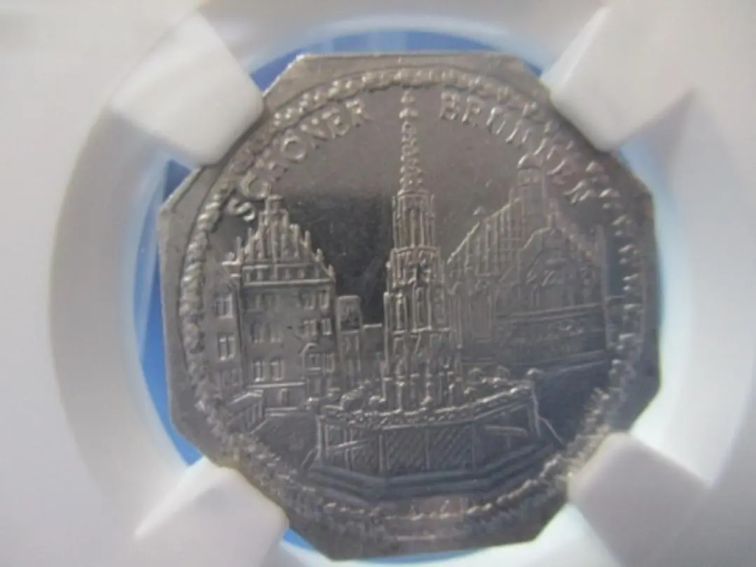 【都市景観】1800-01年 ニュルンベルク ダカット 銀打ち 試鋳貨SP62 1800-01年 ニュルンベルク ダカット 銀打ち 試鋳貨SP62（都市