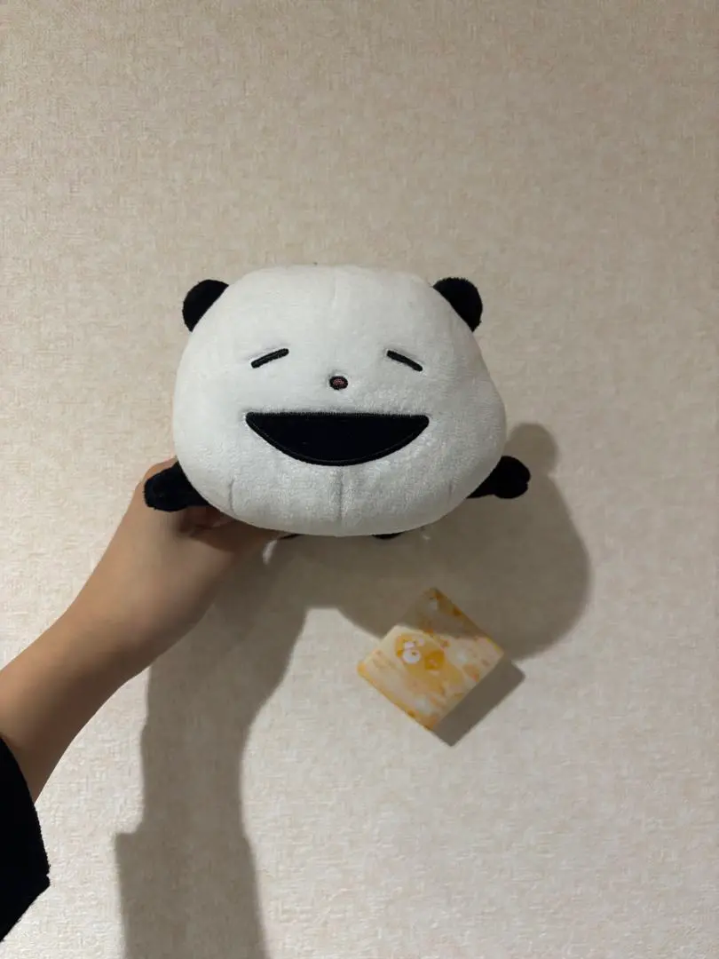 Thumbnail of Cheerful Panda Plushie, Smiling, Red Bow Tie