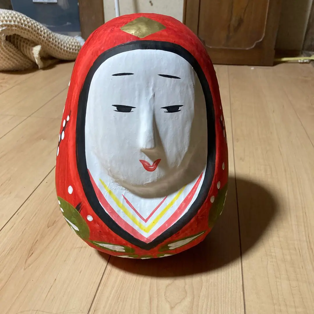 開運姫だるま 竹田 ごとう姫だるま工房 6号 缶バッジ付き