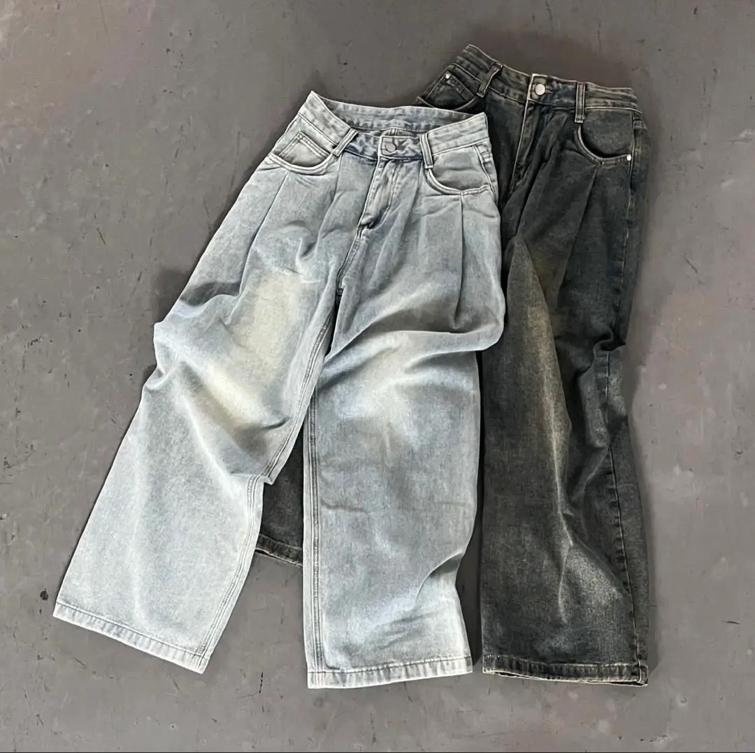 【新品未使用】 トリートユアセルフ　デニムパンツ　ディープブルー　ブルーデニム 新品未使用】 トリートユアセルフ デニムパンツ ディープブルー