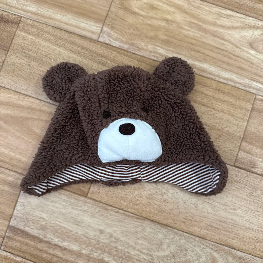 Thumbnail of Fleece hat with bear ears, 42-44cm