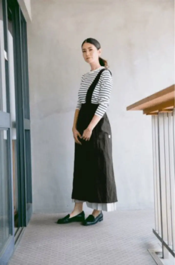 ワンショルエプロン　ベージュ Apron Story ワンショルダーエプロン（撥水・撥油加工）【メール