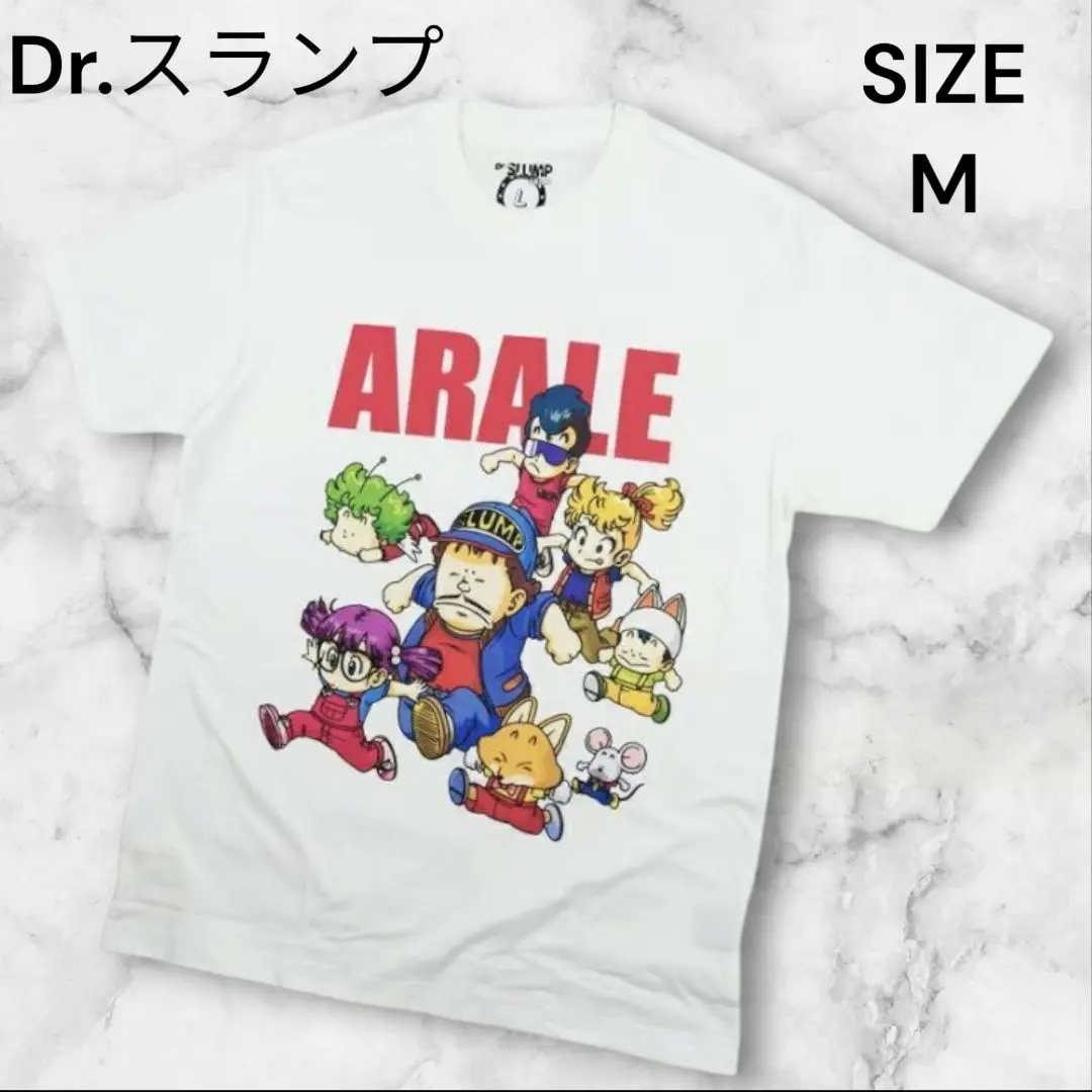 希少 Dr.スランプアラレちゃん Tシャツ dune M オフホワイト 2025年最新】Dr.スランプ アラレちゃん Tシャツ Mサイズ