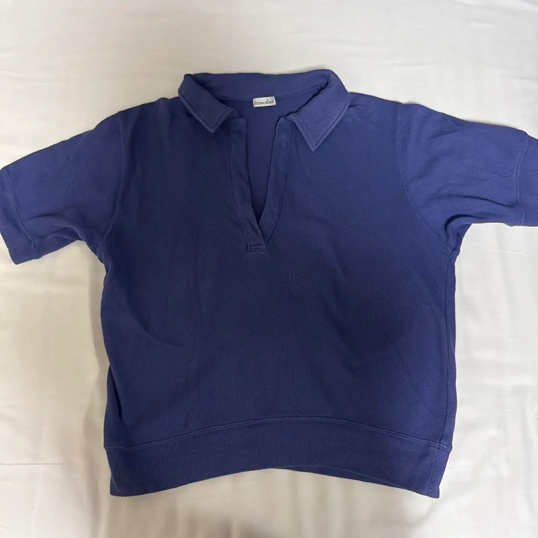 新品未使用　steven alan スティーブンアラン　ニットポロシャツ　水色 新品未使用 steven alan スティーブンアラン ニットポロシャツ