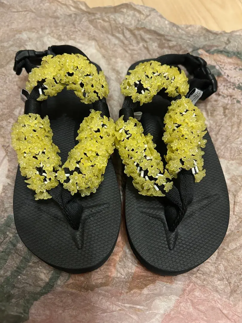 【CECILIE BAHNSEN マリアSuicokeコラボ】 ビーズサンダル suicoke（スイコック）の「Cecilie Bahnsen x Suicoke Maria
