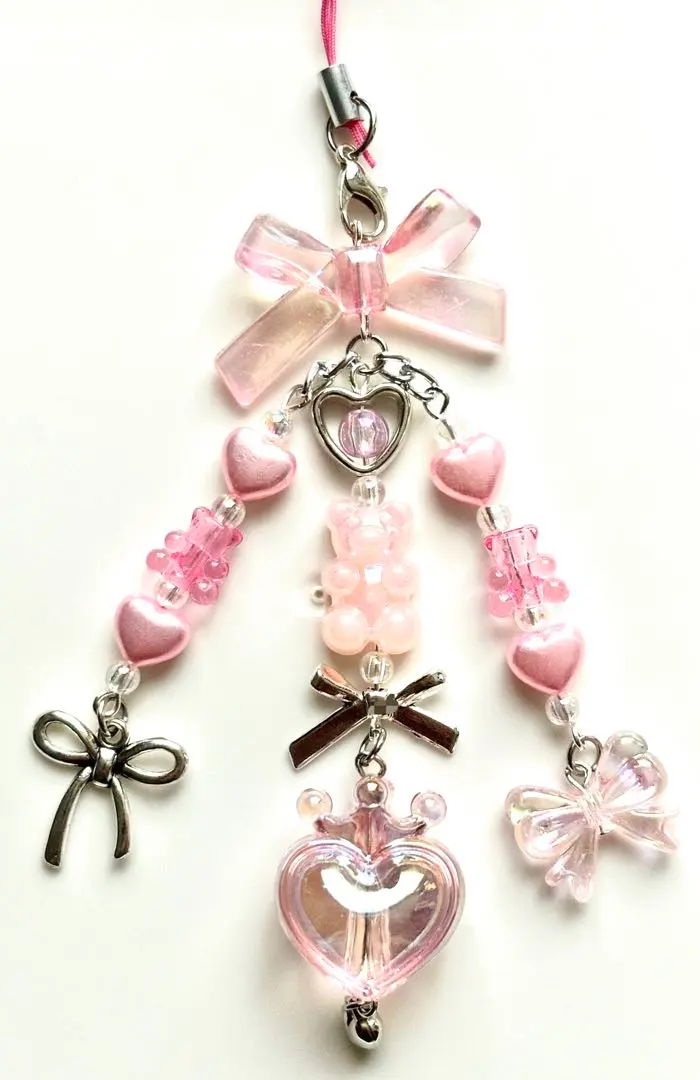 Thumbnail of Handmade strap beads collect book y2k Korean pink