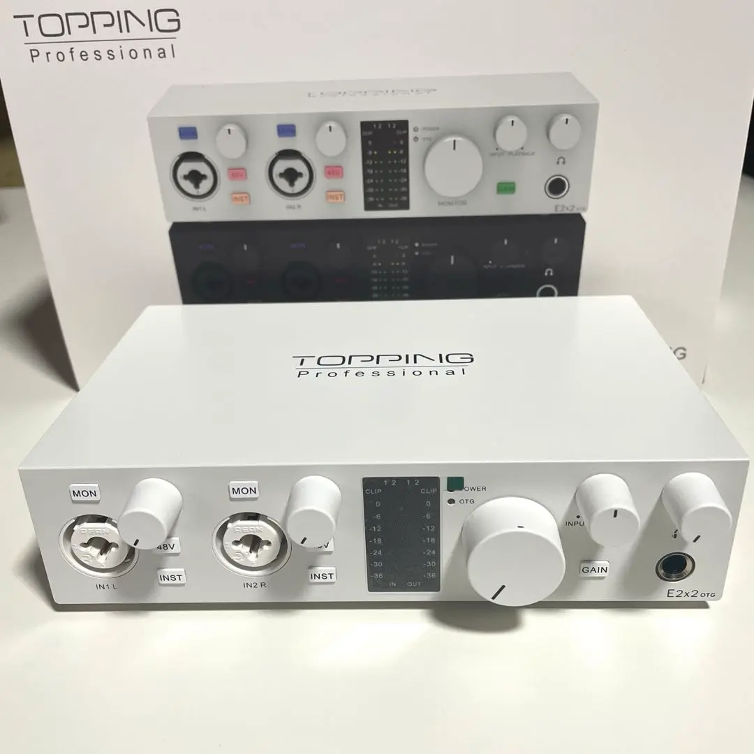新品未開封 Topping e2x2 OTG ホワイト Amazon.com: TOPPING E2x2 OTG USB Audio Interface - Ultra