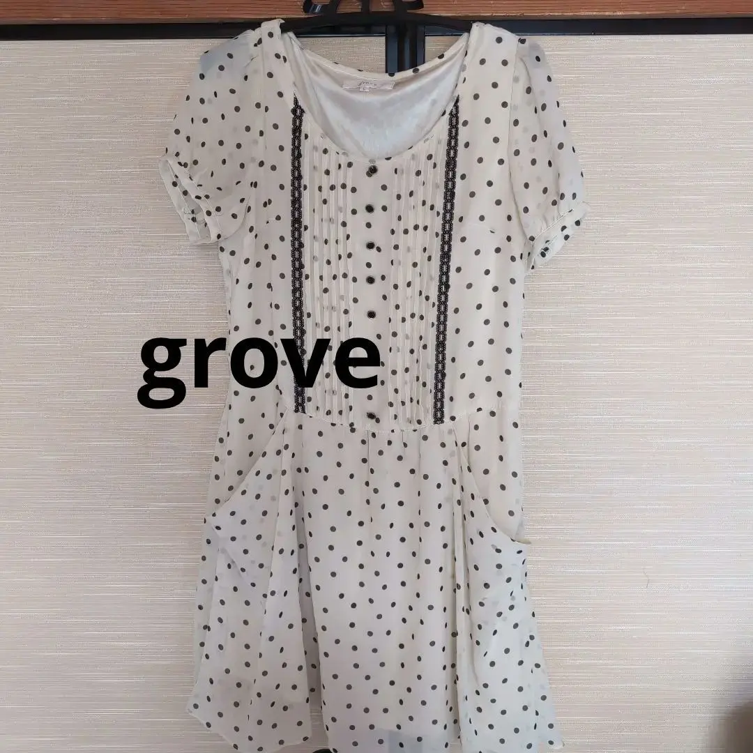 Thumbnail of grove Polka Dot Short Sleeve Dress, Size L
