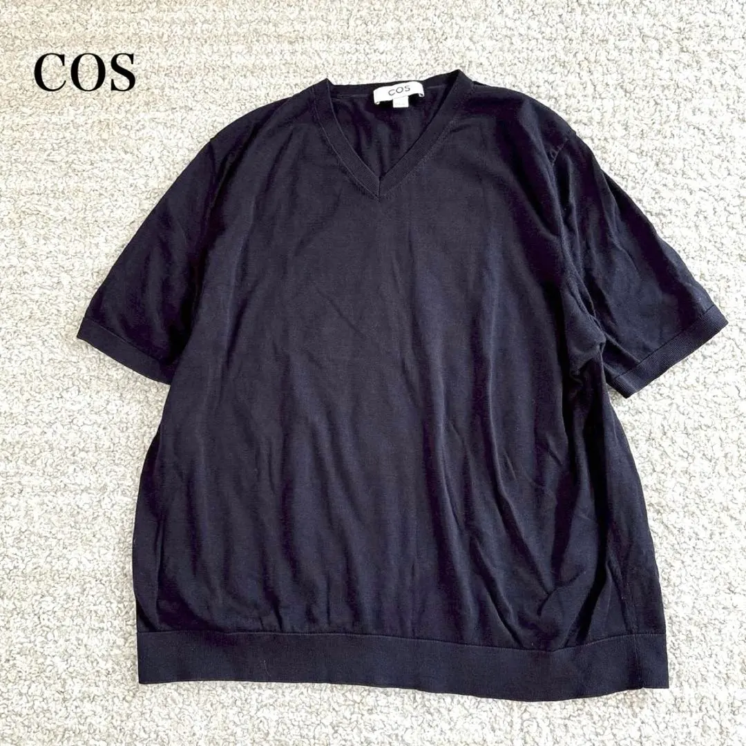 Thumbnail of COS V-neck T-shirt short sleeve jersey Regular fit basic