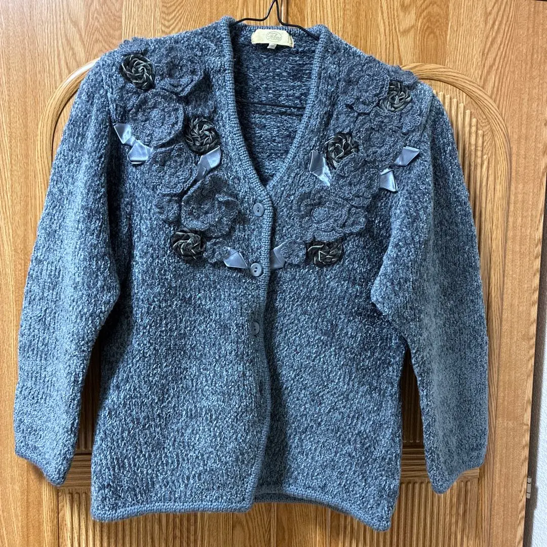 Thumbnail of Marie's Flower Embellished Cardigan, Size M