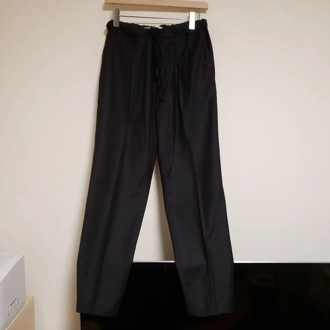 【新品未使用】Borelio 2プリーツパンツ スラックス　古着ナポリタン 新品未使用】Borelio 2プリーツパンツ スラックス 古着