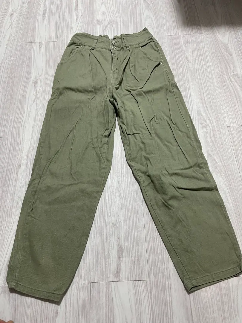 Thumbnail of Olive green denim