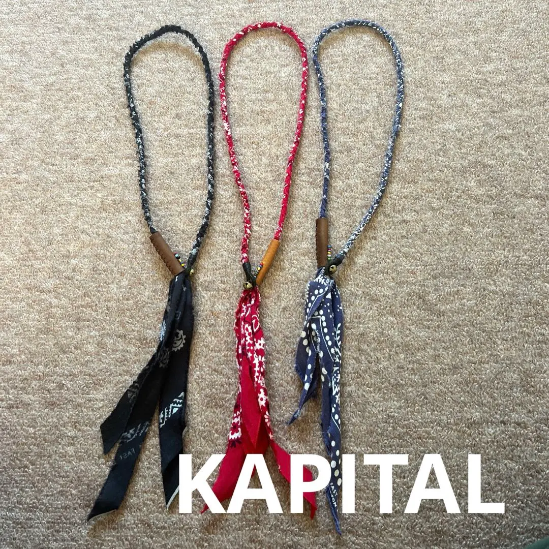 Kapital 聖母マリア スカーフ ピンクベージュ