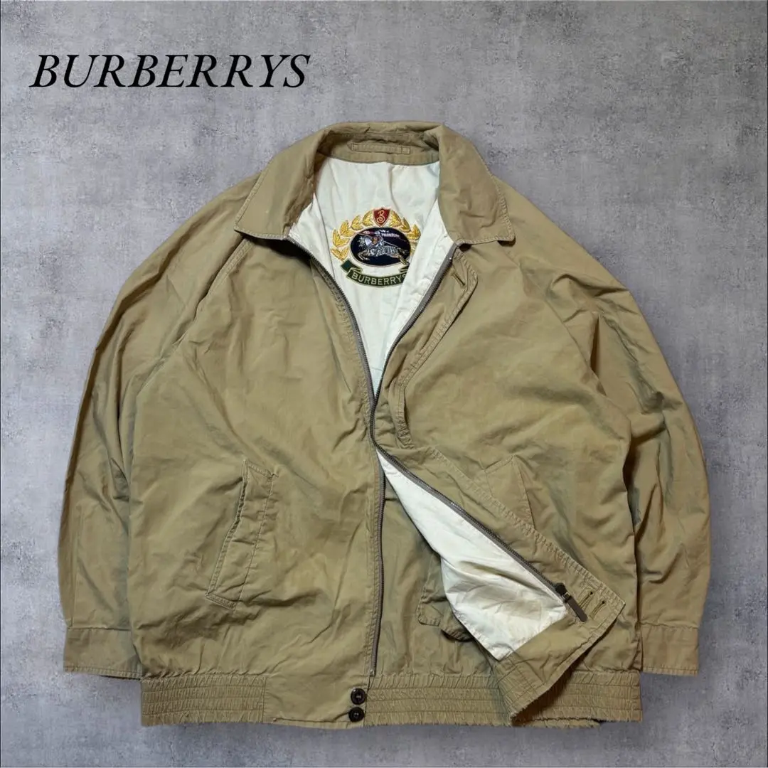 希少 バーバリースウィングトップ BURBERRY - バーバリー スウィングトップ/ブルゾン ネイビー XL