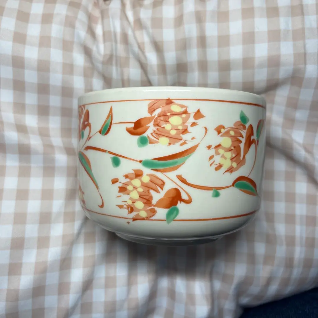 名器】青磁橘文茶碗 桐箱付き 抹茶茶碗 茶道具 旧家譲り品