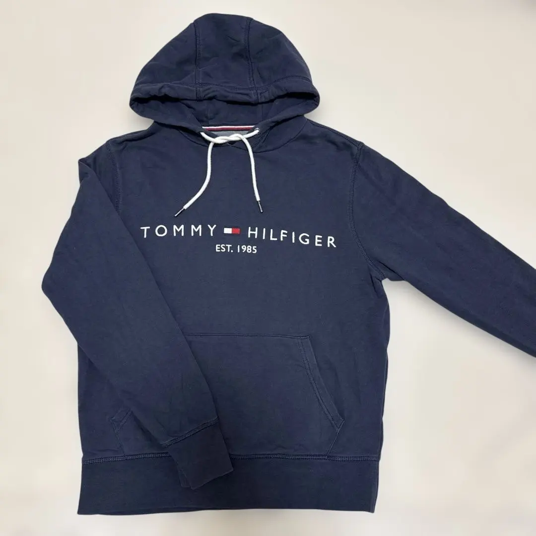 湯米·希爾費格 連帽衫 海軍藍 標誌 運動衫 長袖 的縮圖
