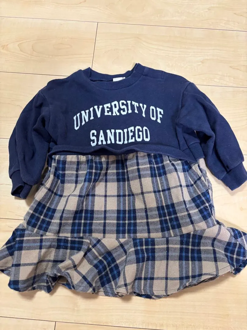 Thumbnail of Petit main one-piece dress, size 80, navy