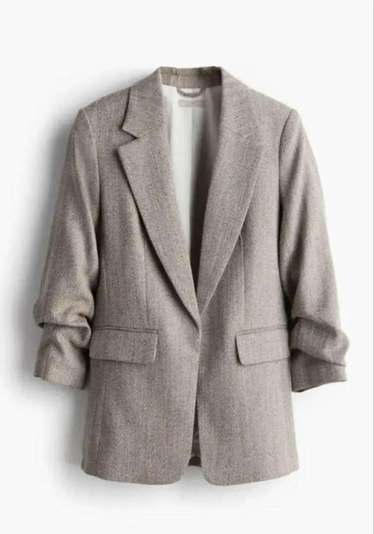 Ｈ&M ギャザースリーブジャケット ワイドパンツ スーツ上下 セットアップ 楽天市場】パンツスーツ セットアップ 2点セット スーツ