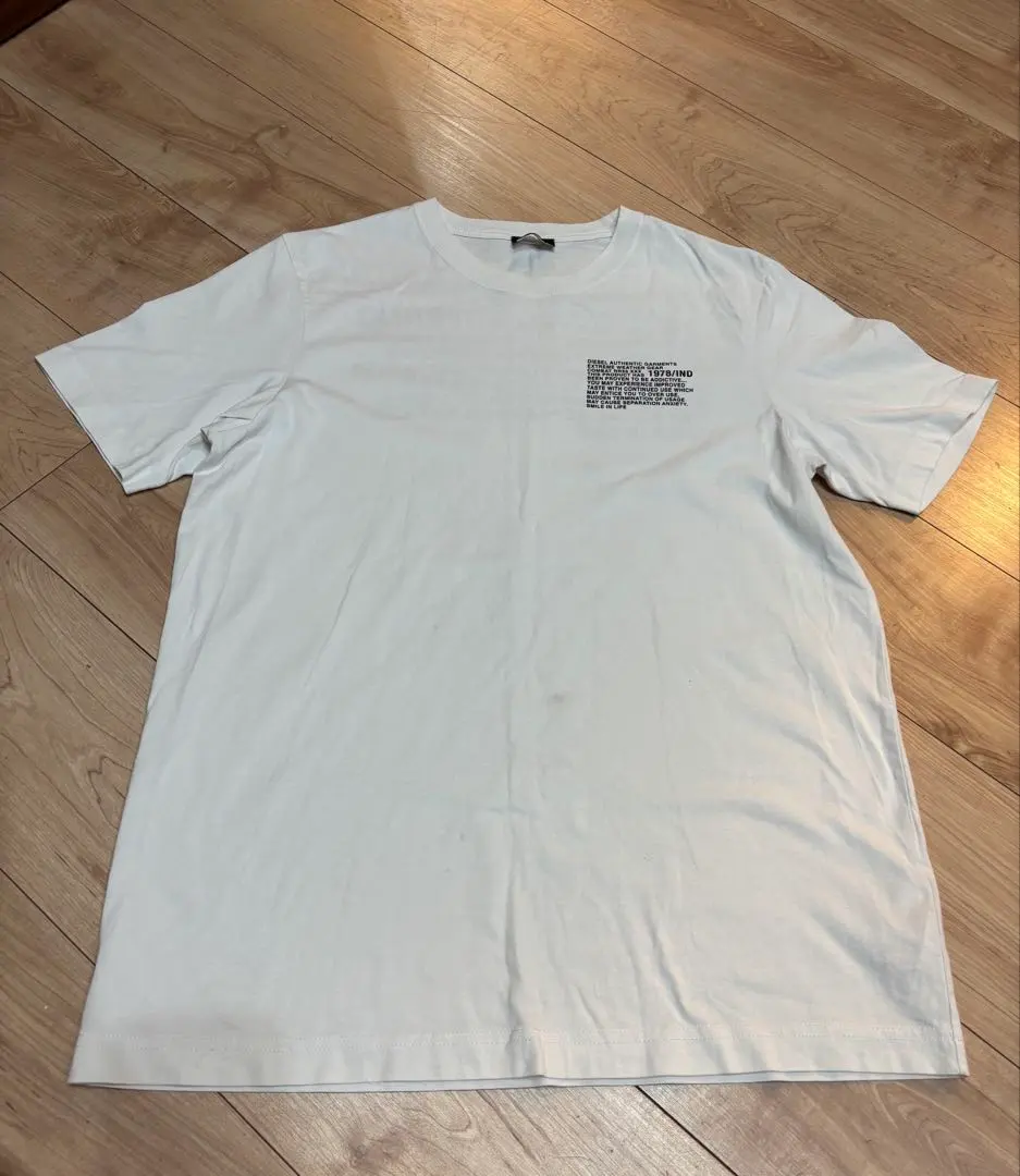 DIESEL 白色 T恤 文字印花 的縮圖