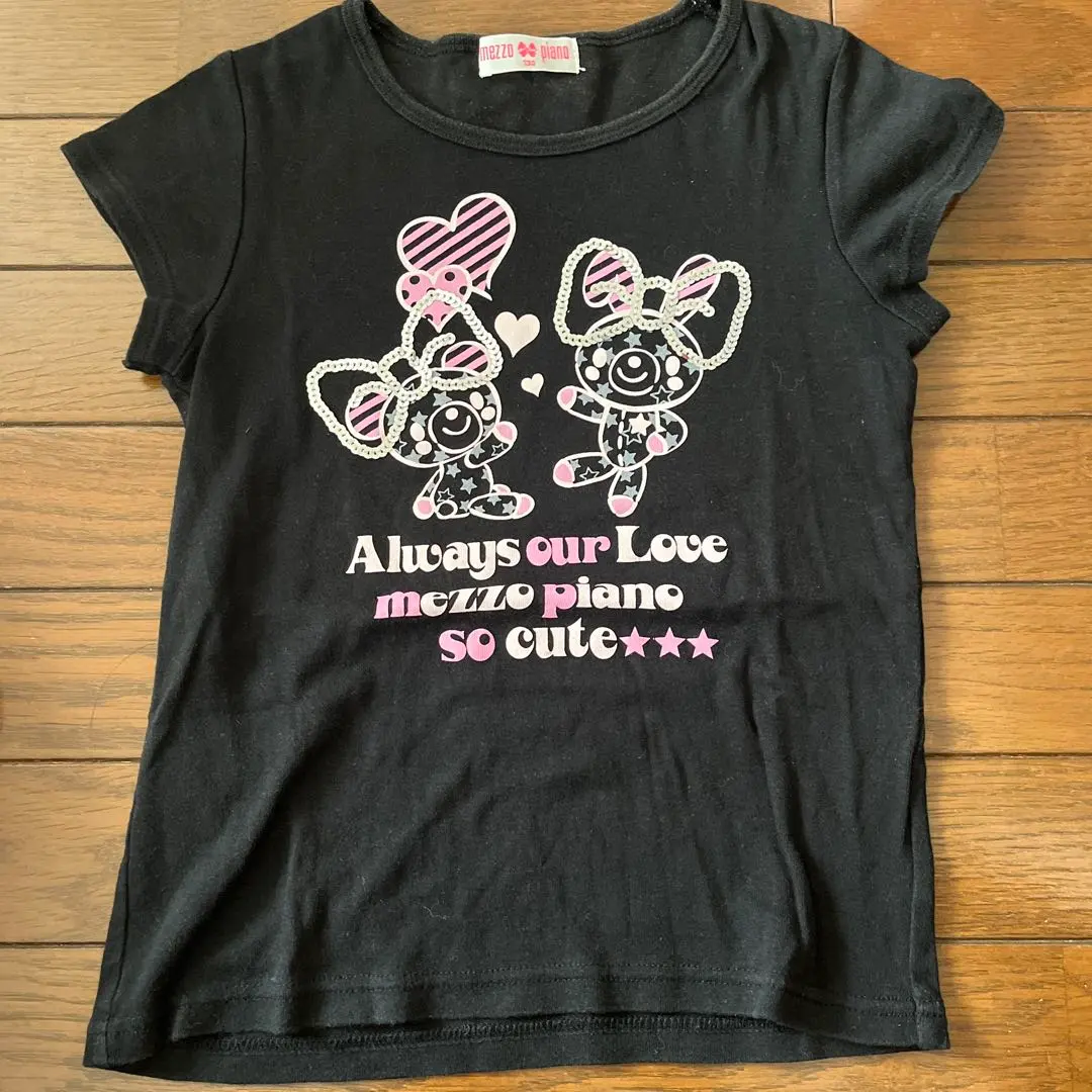 Thumbnail of Mezzo Piano children's clothing, cute short-sleeved T-shirt, 130cm