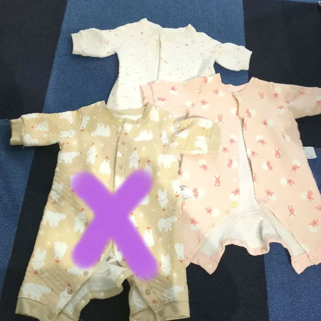 Thumbnail of Baby Quilted Rompers, Uniqlo, Size 60, Set of 2