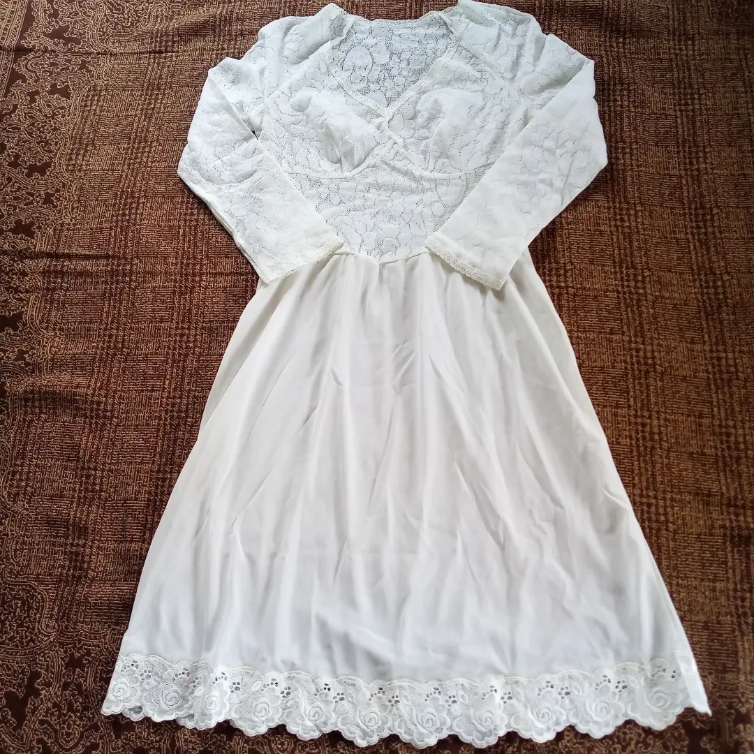 Thumbnail of Wacoal Mesh Long Sleeve Slip, Size 85, Length 90