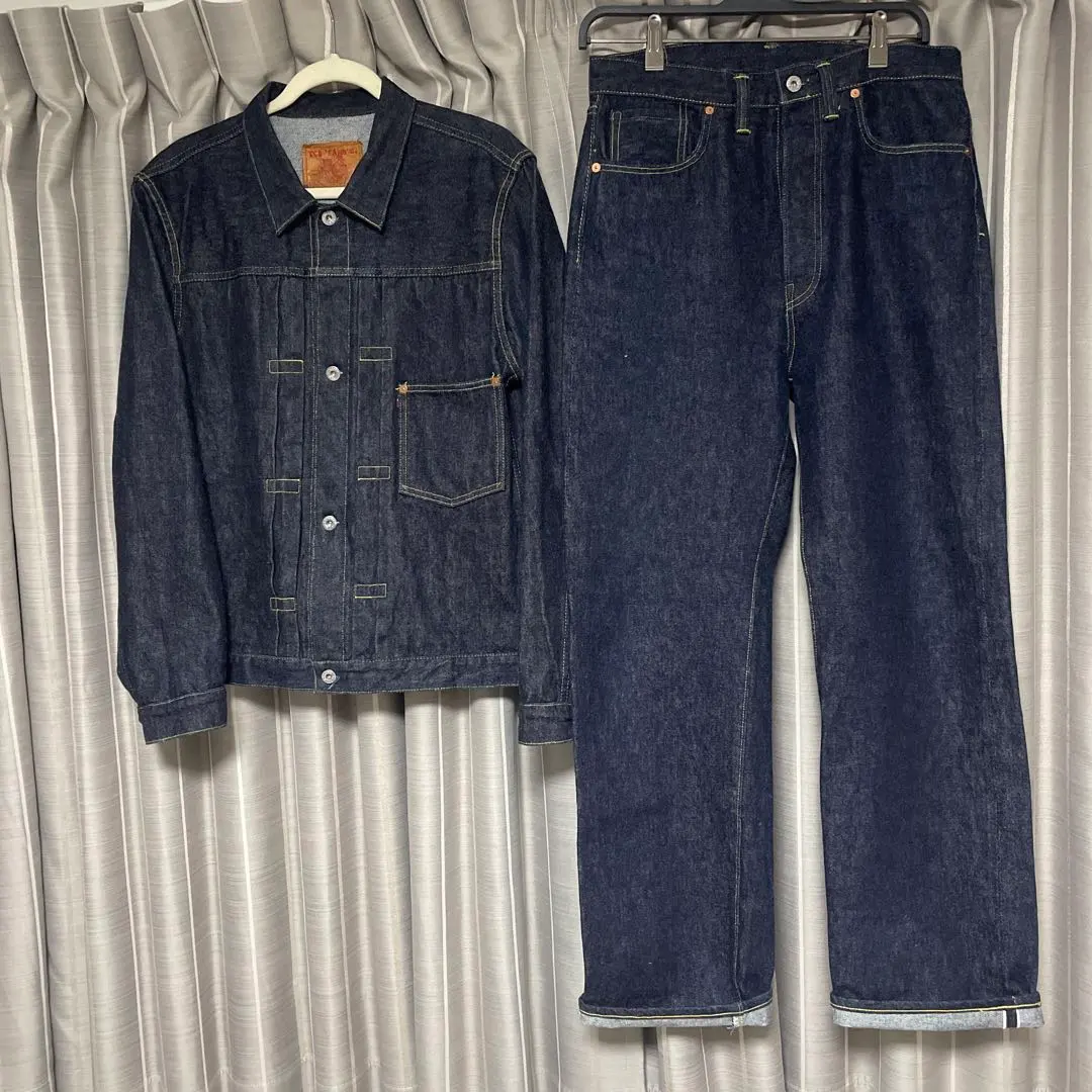 最終値下げ TCB jeans デニムセットアップ TCB jeans TCBジーンズ TCB 30's Jacket デニムジャケット 1st
