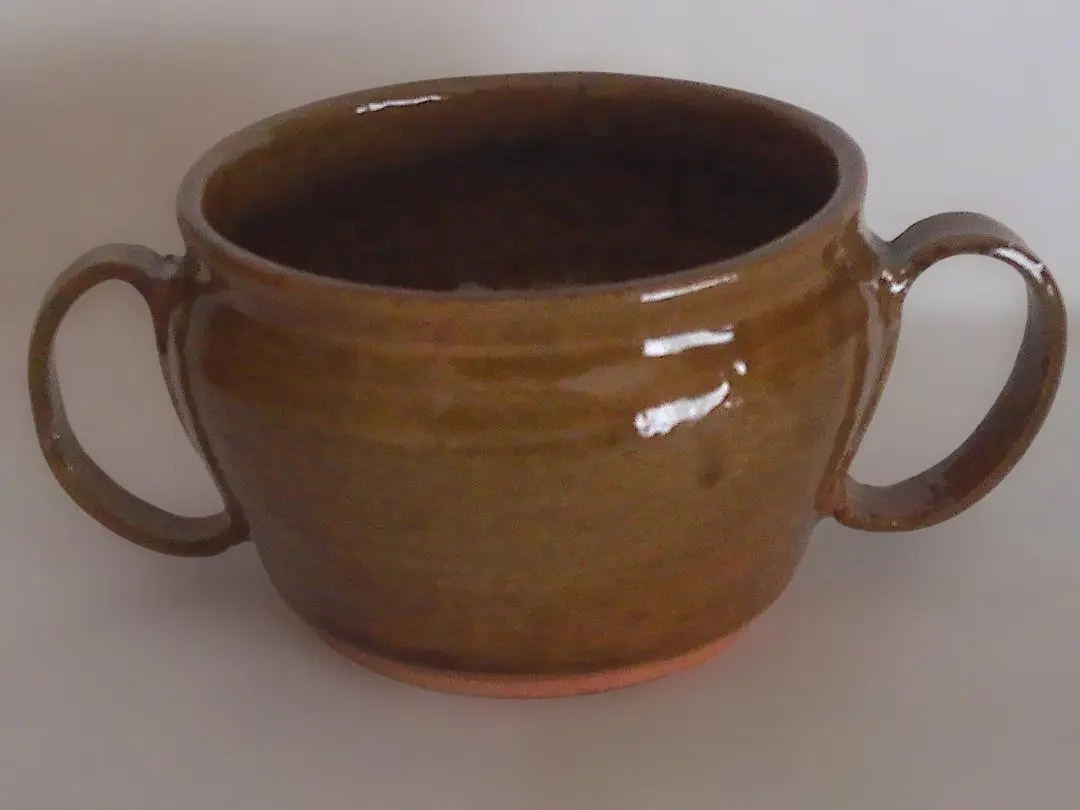 Thumbnail of Stew cup with two handles, soup cup, 10.6cm diameter, 7cm height