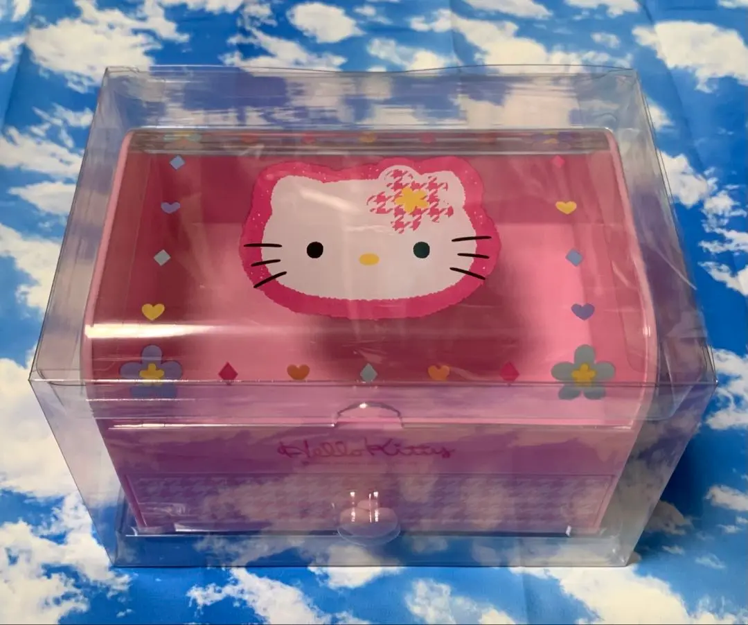 ファンシー 平成 レトロ キティ 収納ケース 引き出し 4段 チェスト カオハナ ファンシー 平成 レトロ キティ 収納ケース 引き出し 4段