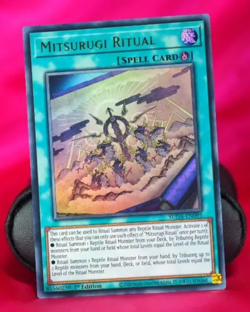 遊戯王　EU版　MITSURUGI RITUAL ウルトラレア 遊戯王 EU版 MITSURUGI RITUAL ウルトラレア