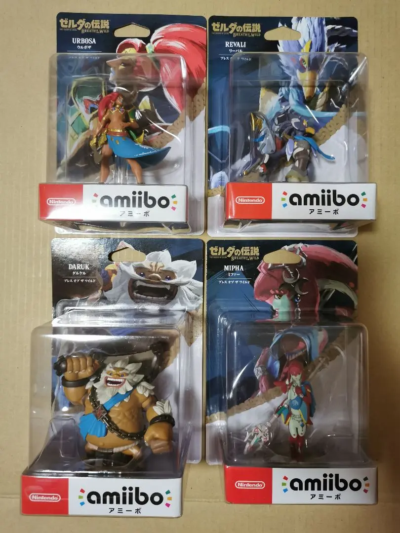 新品 amiibo ゼルダの伝説 英傑　リーバル　ミファー　ウルボザ　ダルケル amiibo 4人の英傑セット（ウルボザ / ダルケル / リーバル